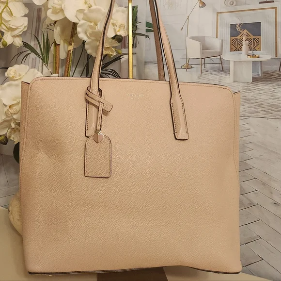 Kate Spade Light Blush Pink Tote. New Without Tags. Beautiful Big Tote! - Picture 10 of 16